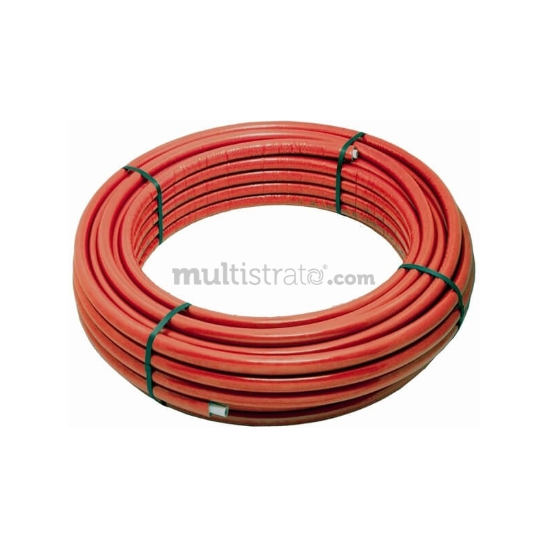Tubo Multistrato ROSSO Rivestito PEXb/AL/PEXb - Diametro : 32 x 3 • Rotolo da 25m